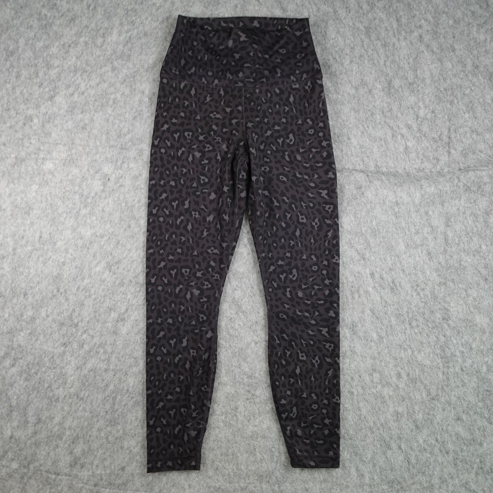 Yogalicious Leggings Women Small Gray Leopard Print Lux Everyday Tight High Rise